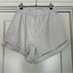 Rotate Birger Christensen Belinda Faux Leather Shorts